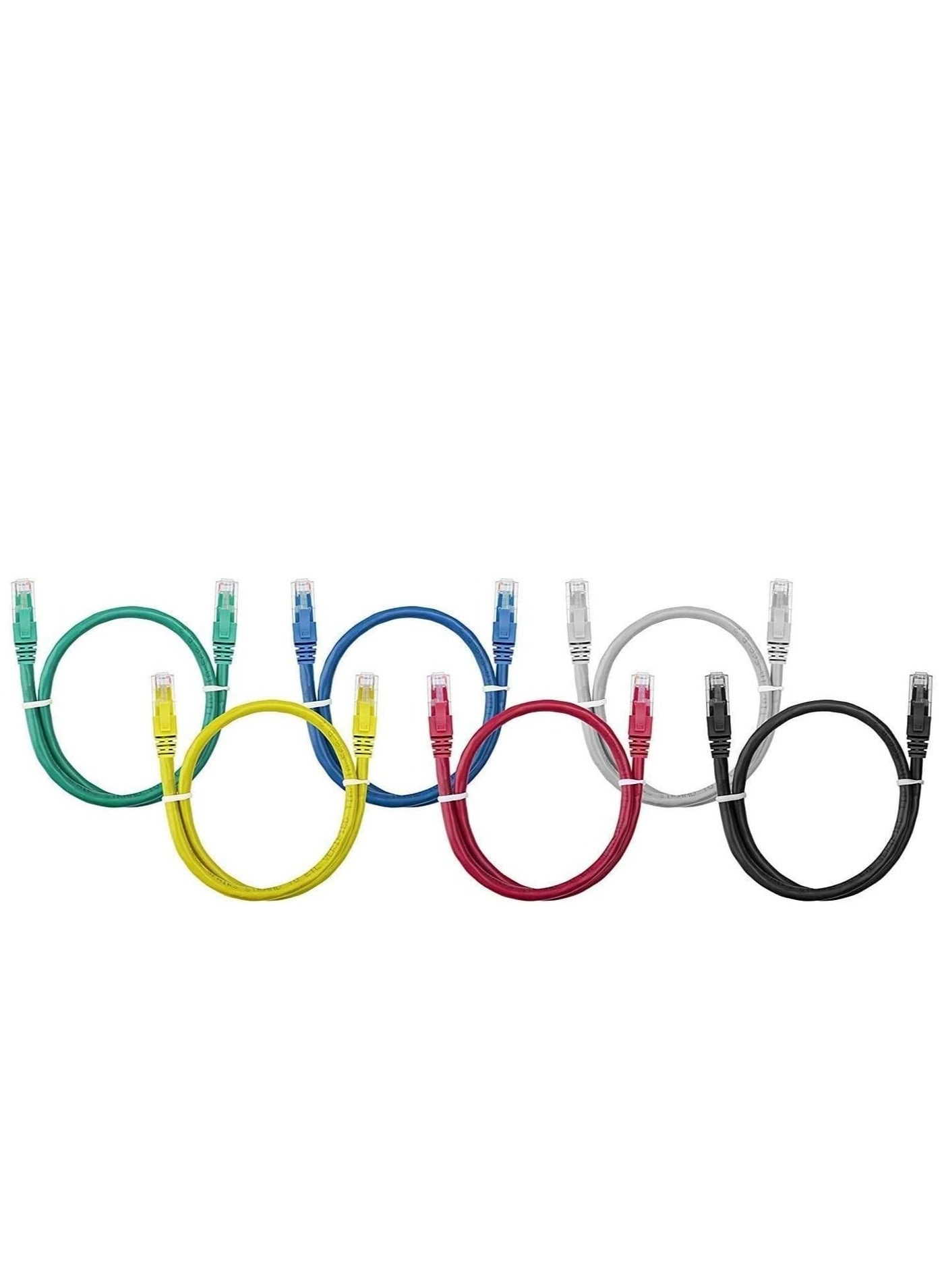 DKURVE Cat6 Ethernet Cable - 24AWG 4 UTP RJ45 Connector 3 Pack