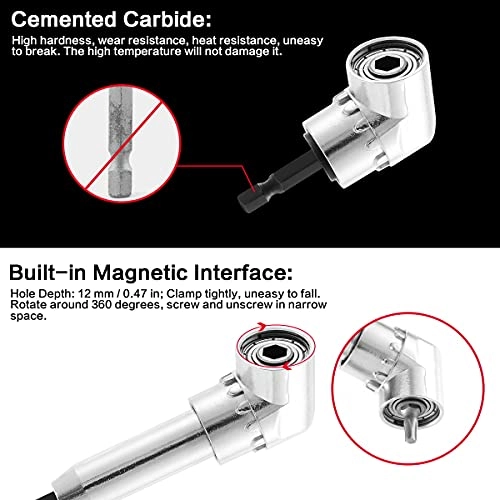 Angle Drill Adapter - 90/105 Degree 1/4''