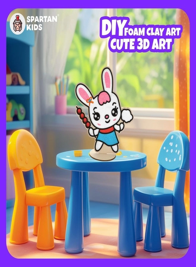 Castle DIY Foam Clay Art Kit + Cupcake DIY Foam Clay Art Kit + Owl DIY Foam Clay Art Kit - 6+ years