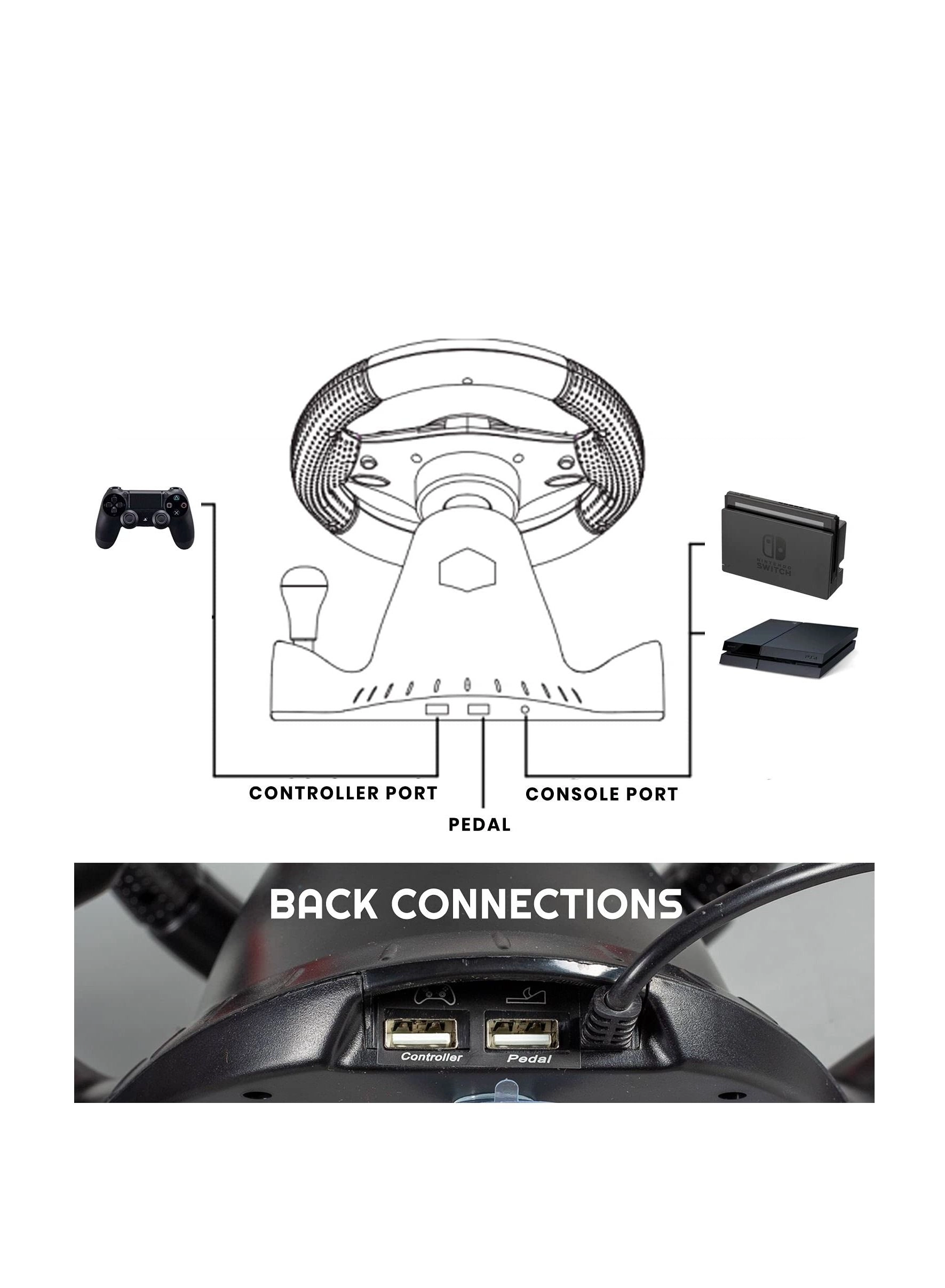 GP-903 Racing Wheel & Pedals - PC & Consoles