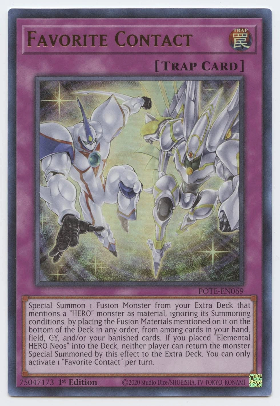 Yu-Gi-Oh! Power of the Elements Favorite Contact POTE-EN069 - EN