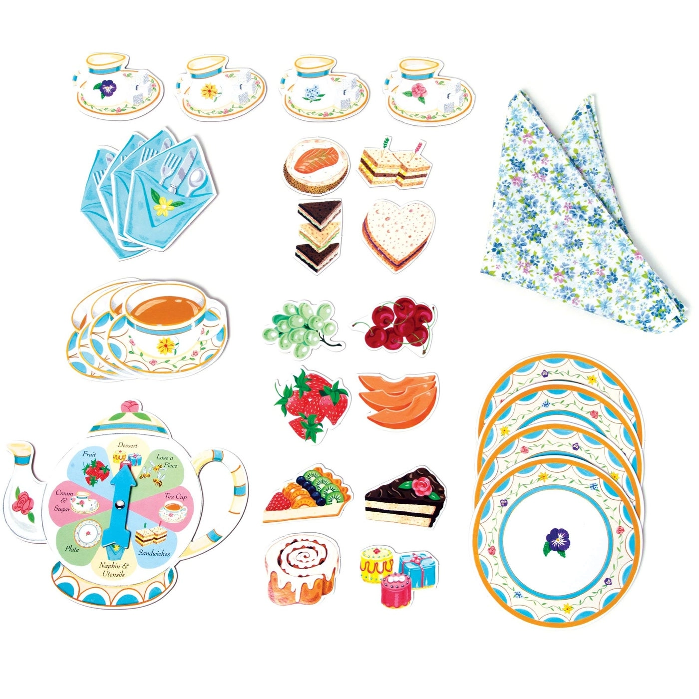 Tea Party Spinner Game - English Ages 3 and up