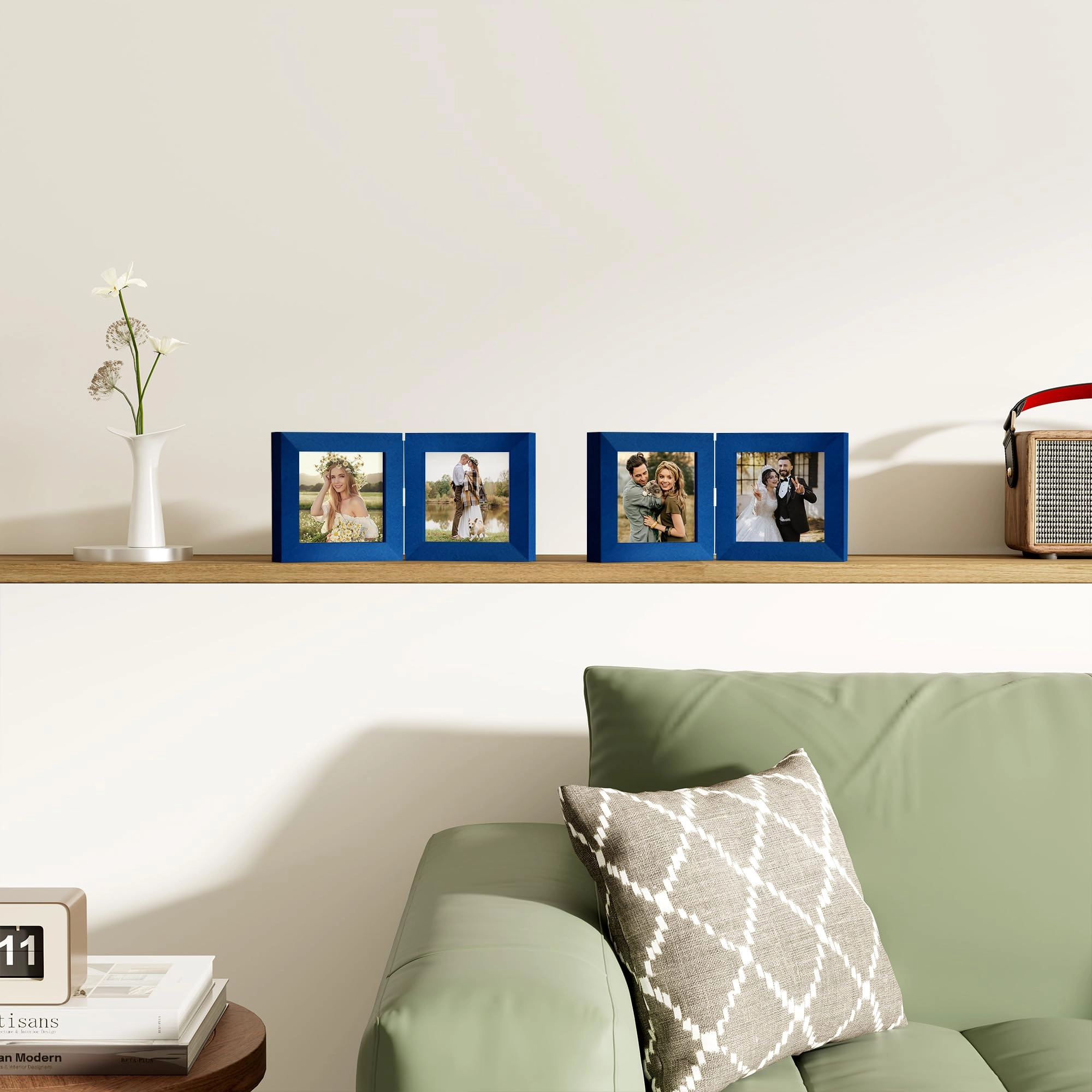 Double Picture Frame - 4x4 2.0 Count