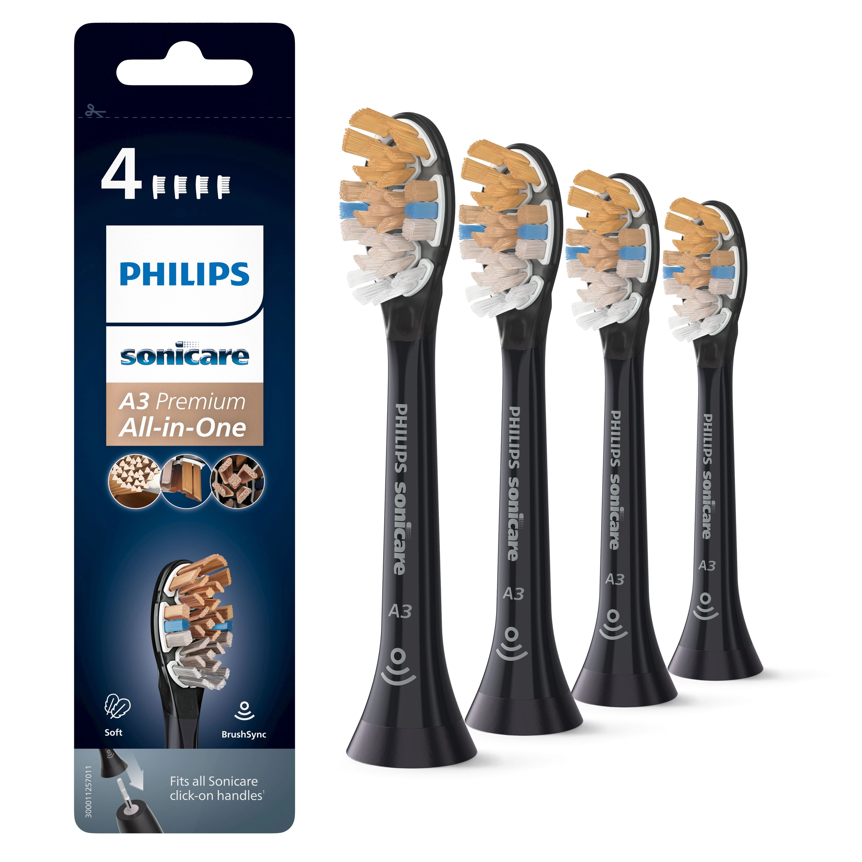 Philips HX9094/11 - 4 Pack Black