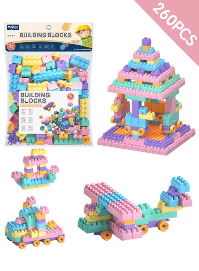 Loquat Macaron Color Building Blocks - 200 pcs