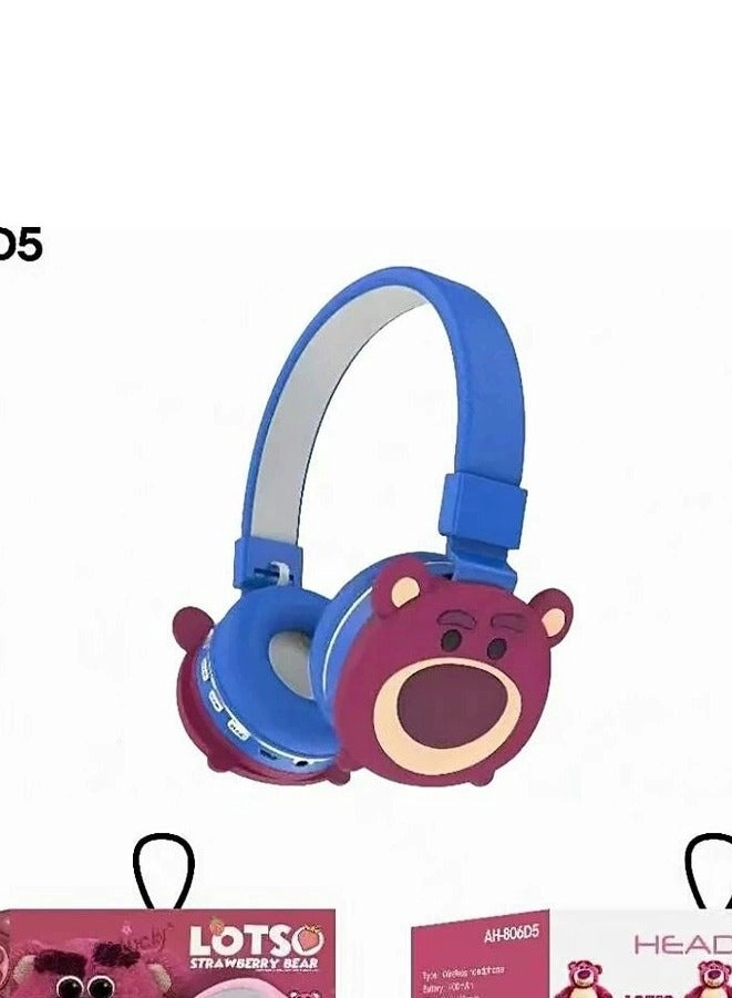 Lotsa Gifts Strawberry bear Wireless Headphone