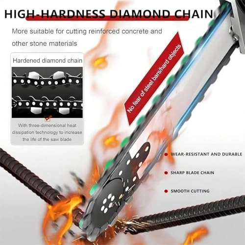 Handheld Electric Chainsaw Wall Cutter - 5800W/6500W