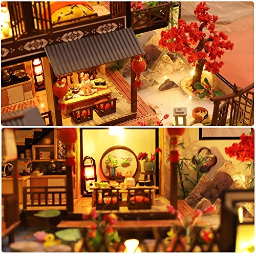 DIY Dollhouse Miniature Kit - Wood 29 x 20.7 x 22.5 cm