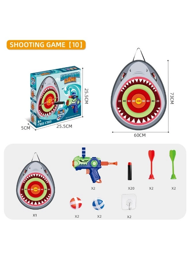 Shark Sticky Ball Dart Target Set