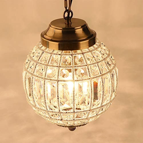 Round Crystal Ceiling Light - E27 25 x 25 x 31 cm