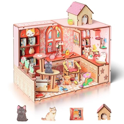 DIY Miniature House Dollhouse - Cat Hut