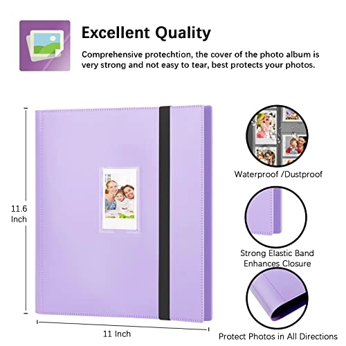 2x3" 560 Pockets Cardboard Faux Leather Photo Album