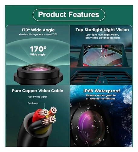 Car Reversing Camera - Night Vision AHD1080P