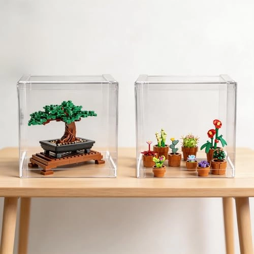 Display Case - 7.9" x 7.9" x 7.9" Clear Dustproof