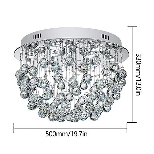 K9 Crystal Chandelier - H13'' x W20'' 9x GU10