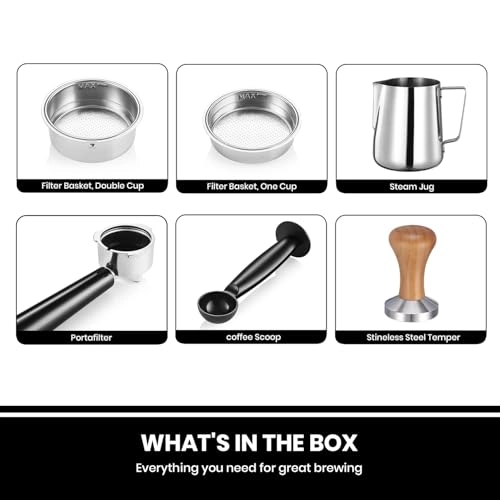 KES1982 - Milk Frother Professional Portafilter