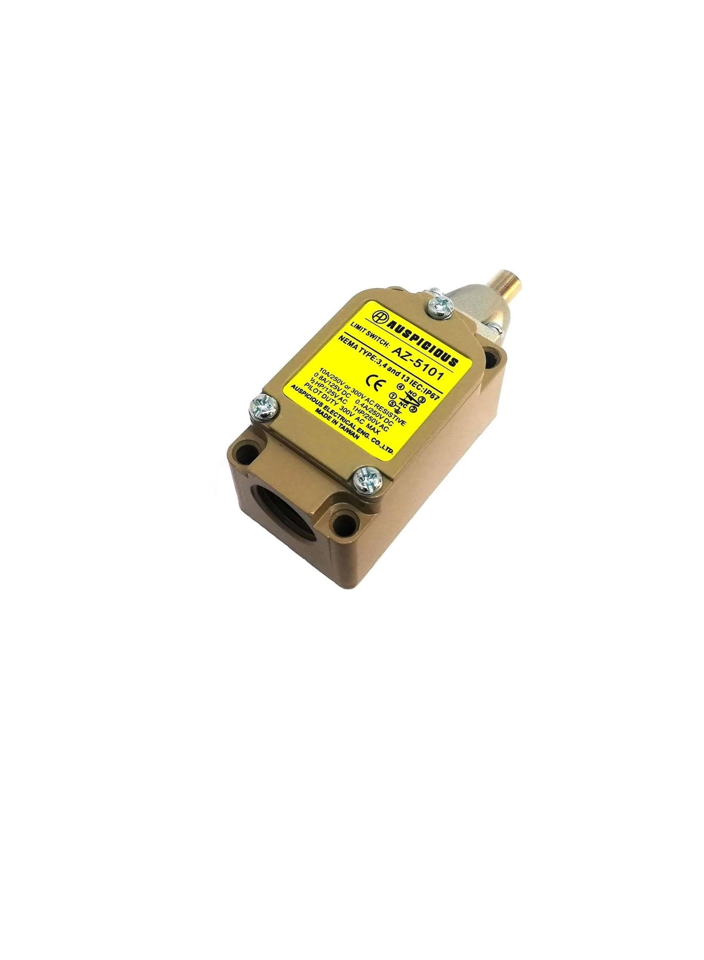 Auspicious AZ-5101 - Push Button Limit Switch 10A IP67