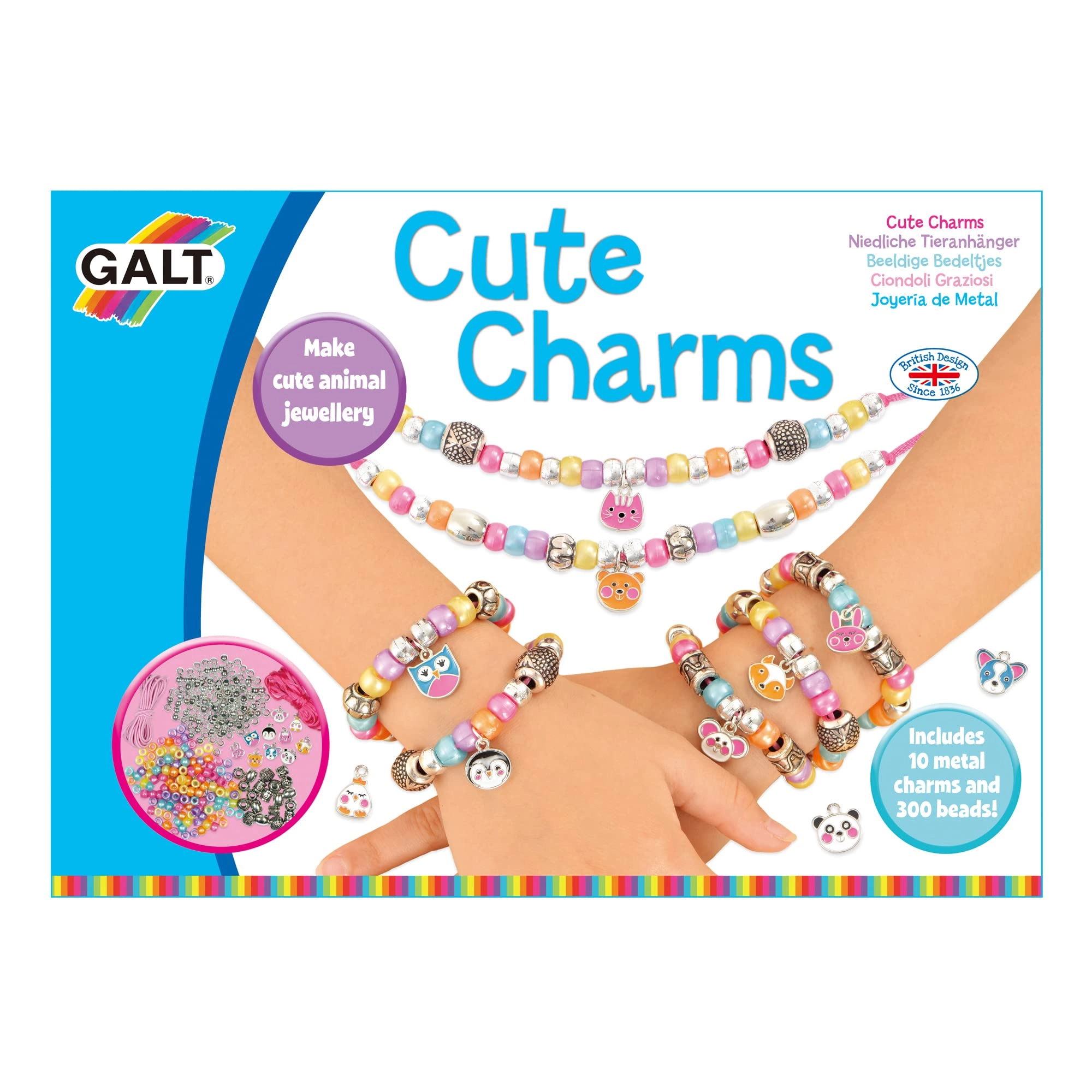 Galt Toys Cute Charms - Creative Cases Necklace and Bracelet Making Kit