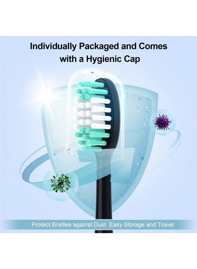 Replacement Toothbrush Heads - 10 Pack Soft Compatible with AquaSonic