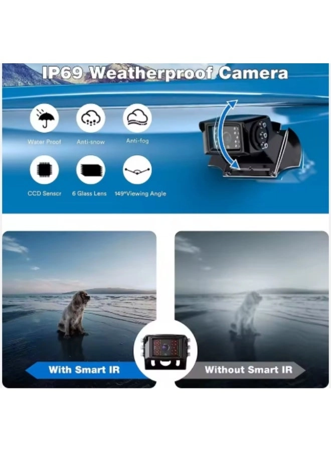 Roof-Mount Backup Camera - IR Night Vision 720p