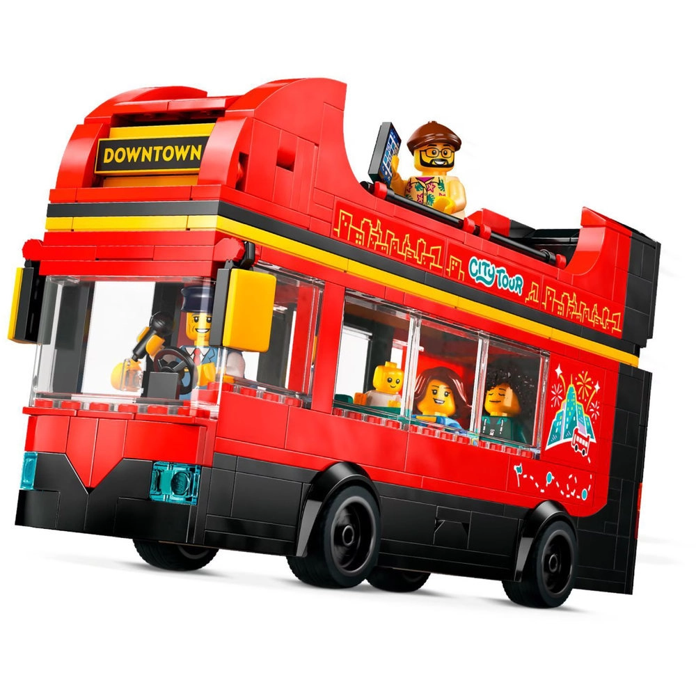 City Double-Decker Sightseeing Bus (60407) - Red 5 minifigures