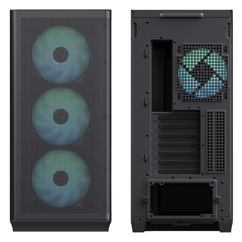 C1 - full tempered glass panel Mid Tower