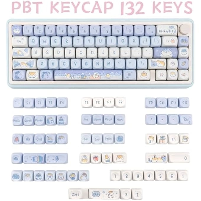Hamster Keycaps - ANSI Layout