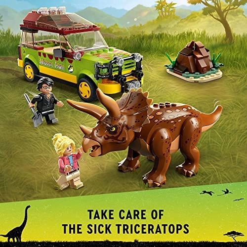 Jurassic World Triceratops Research (76959) - Ford Explorer Car Dino Figure