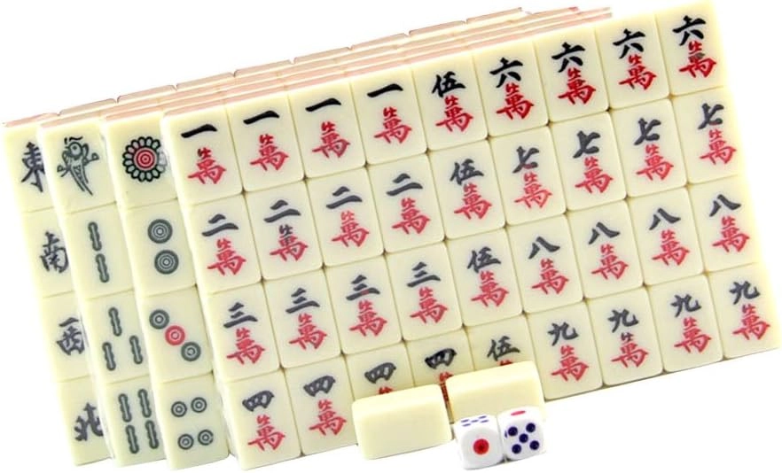 Chinese Mahjong - 144 Tiles Travel Set