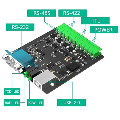 485 422 TTL Converter - USB B DB9 Male 15KV
