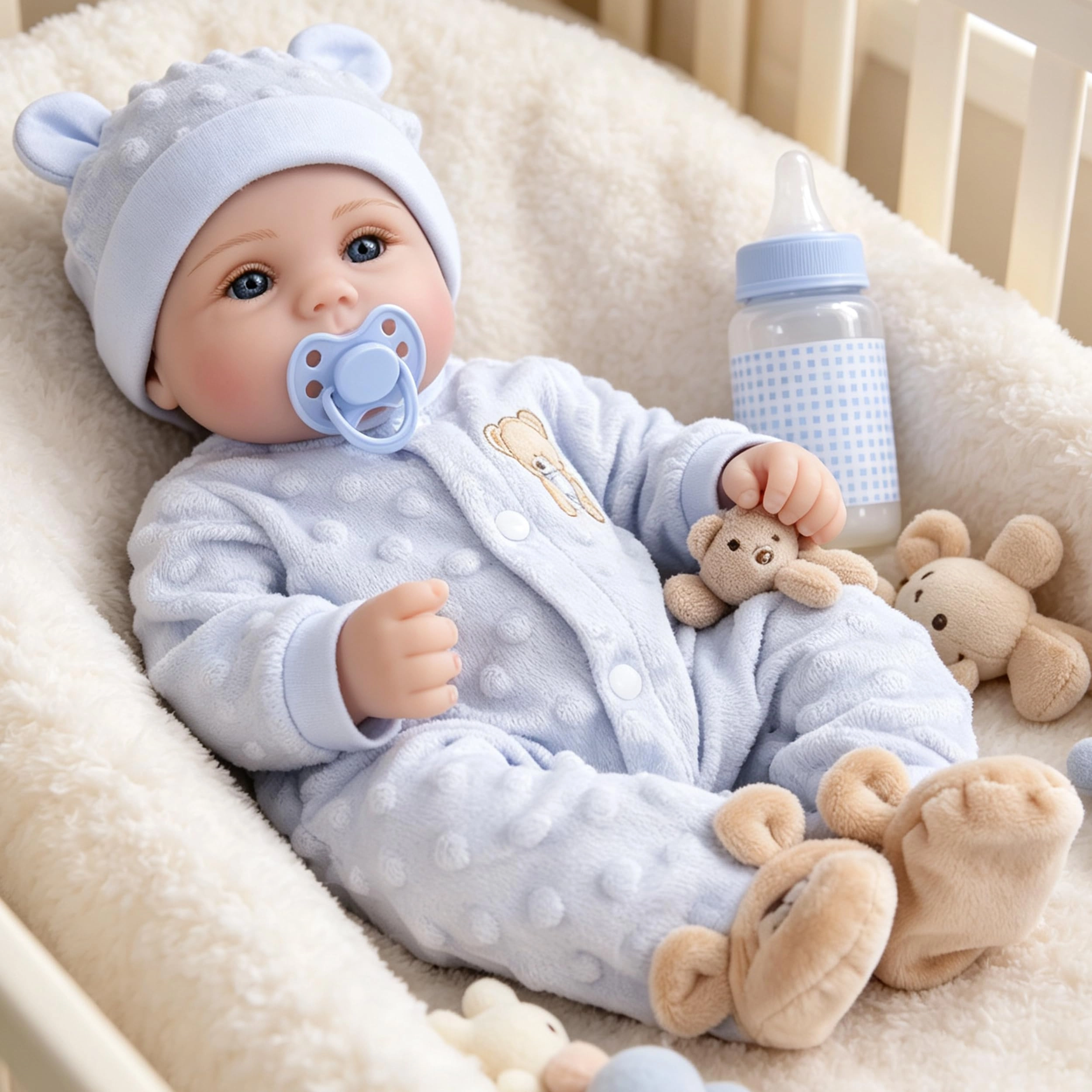 Milidool Reborn Baby Doll - 18-Inch Silicone Ages 3+