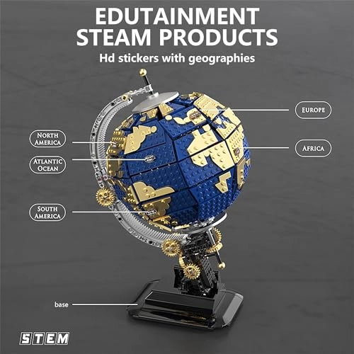 Spinning globe block toy - 14 years and up 1455 pieces