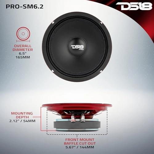PRO-SM6.2 - 6.5" Midrange 2 Ohms