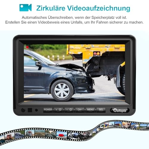 Reversing Monitor - 7" 1080P + Rear View Camera - IP69 Waterproof CCD
