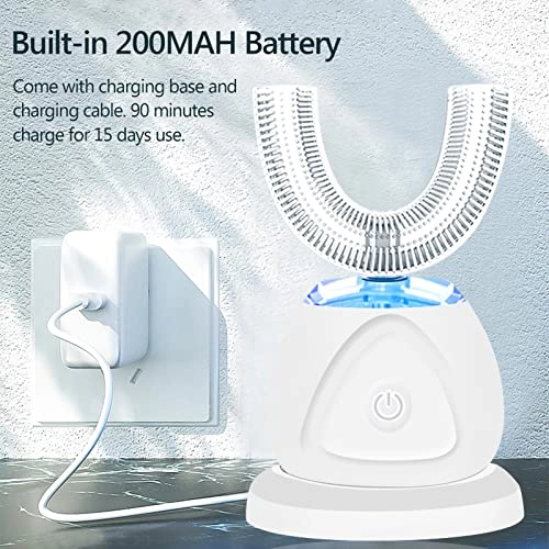 U-shaped Electric Toothbrush - IPX7 Waterproof 360 Degree Rechargeable