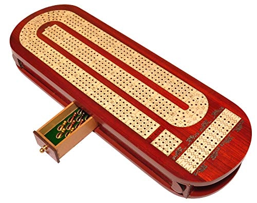4 Track Cribbage Board - Alphabet E Shape Track Wood