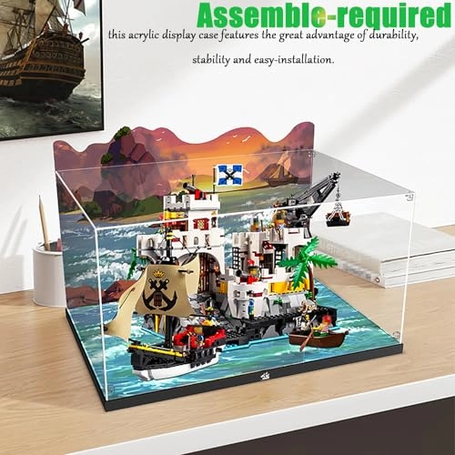 Acrylic Display Case - 60x40x40 cm Dustproof Clear