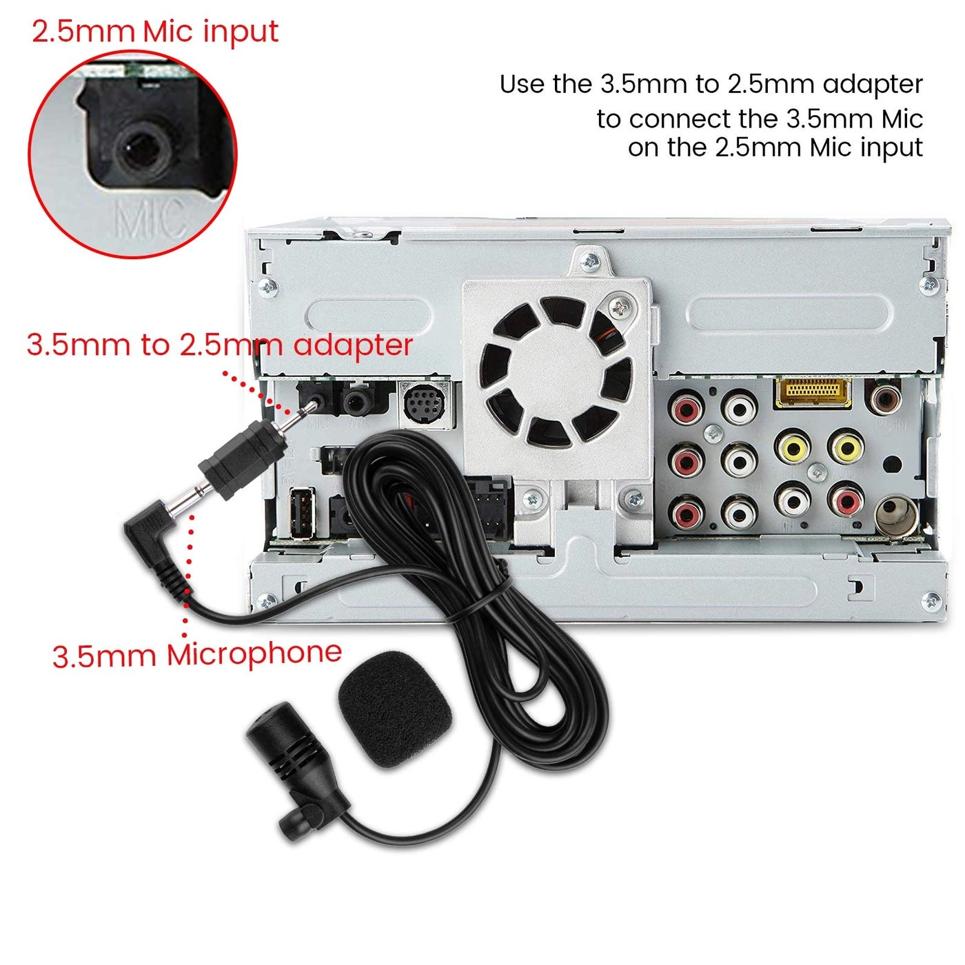 Car Microphone 3.5mm-Mini-Jack Microphone