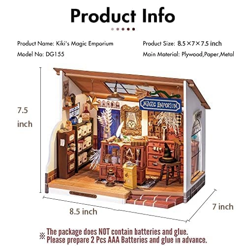 DIY Miniature Dollhouse Kit - Halloween/Christmas 1:20