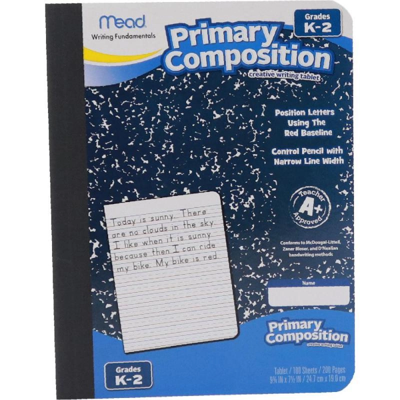 Primary Composition 7.5 X 9.5 in Softcover - Lined 100 Sheets