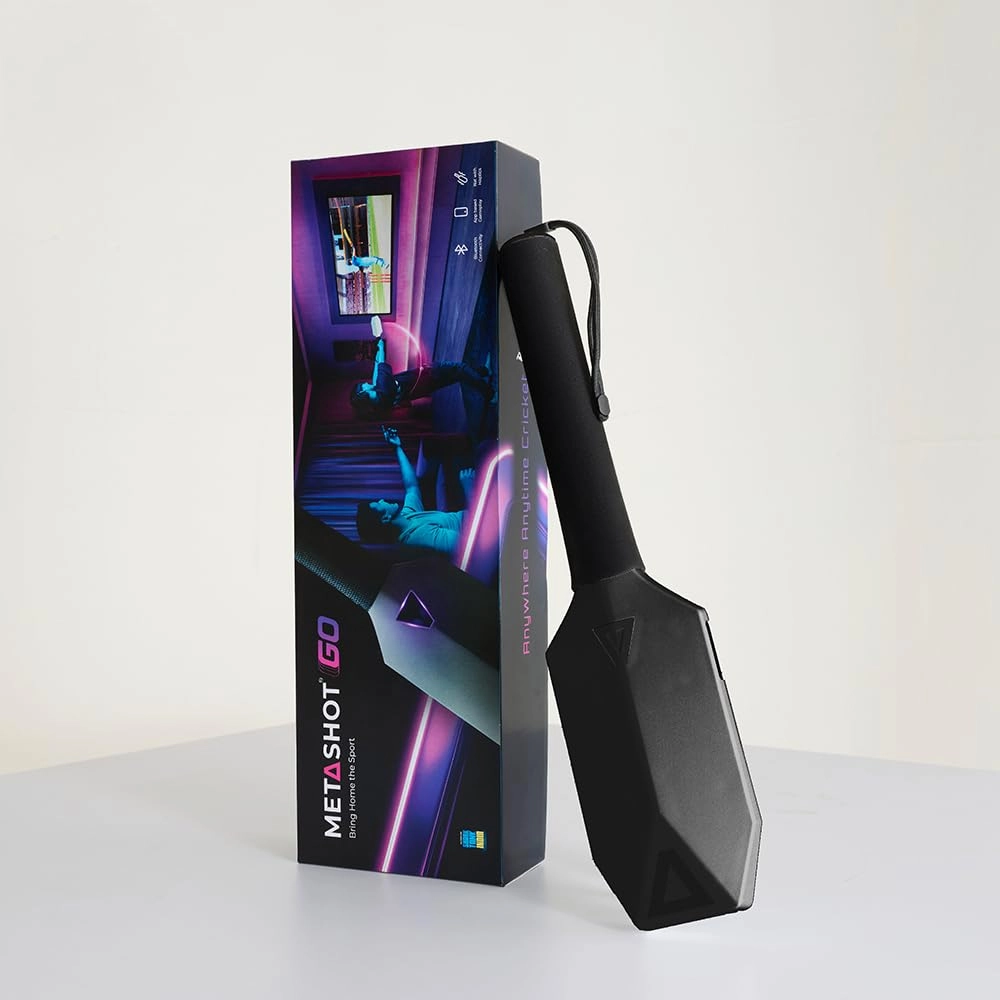 Gillidanda Tech Pvt Ltd, CA Site no 1, HAL Stage Behind Hotel Leela Palace Kodihally Bangalore H.A.L II Stage Bangalore 560008, MetaShot GO Smart Cricket Bat - Black Android iOS Windows