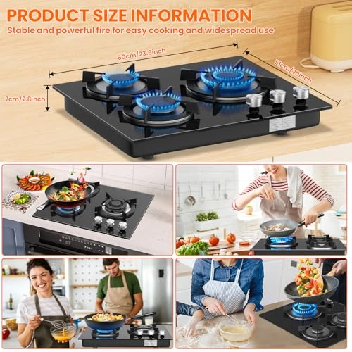 RQZ-Glass-UK Gas hob
