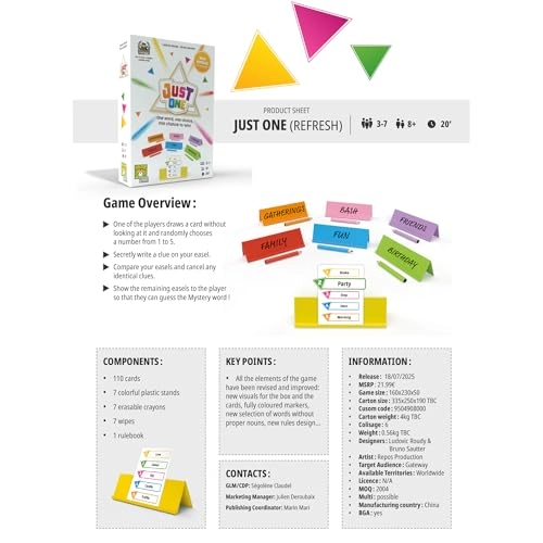 Just One - English 8+