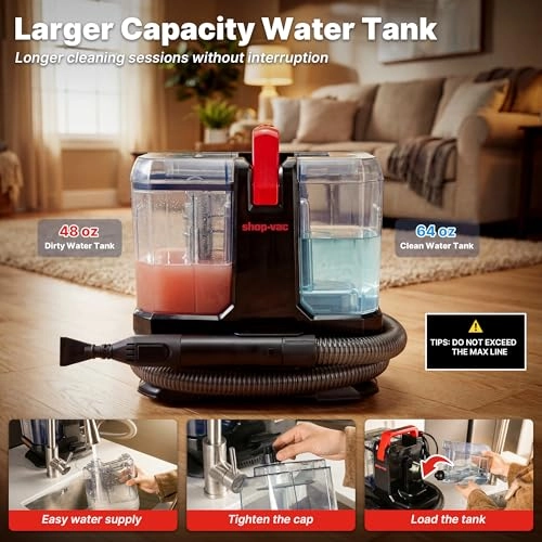 Portable Carpet Cleaner Machine - Steam Cleaning