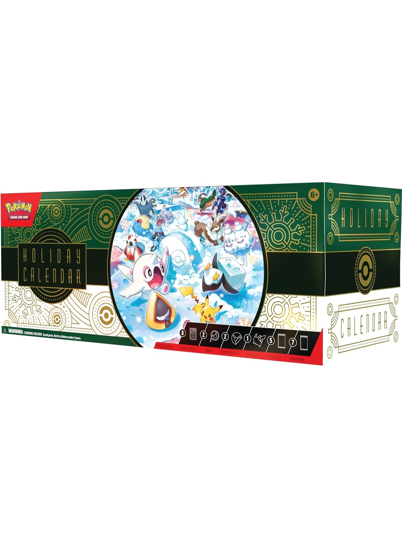Pokémon 2024 Holiday Calendar - Official Gift Box Booster Packs Promo Cards