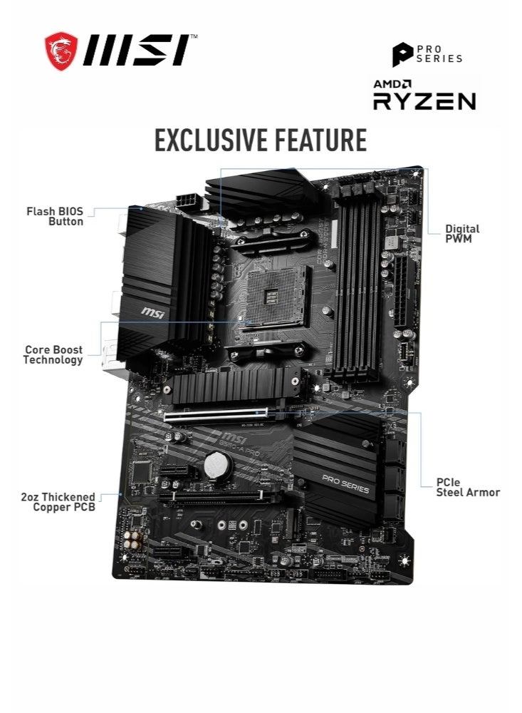 B550-A PRO - AMD B550 4400(OC) MHz