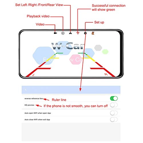 Rear View Camera - Night vision WiFi