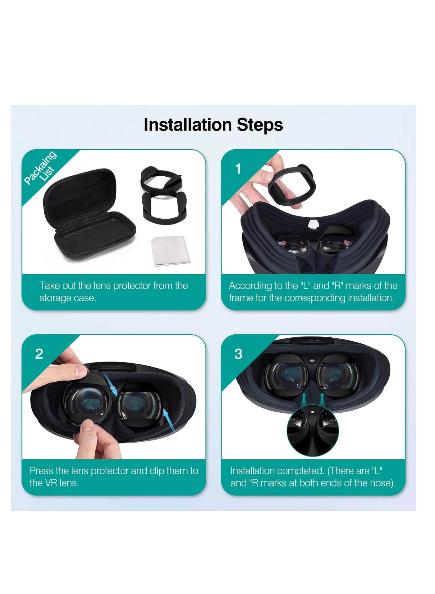 Lens Protector Cover for Playstation VR2 - Soft Silicone Dust Proof Anti-Scratch