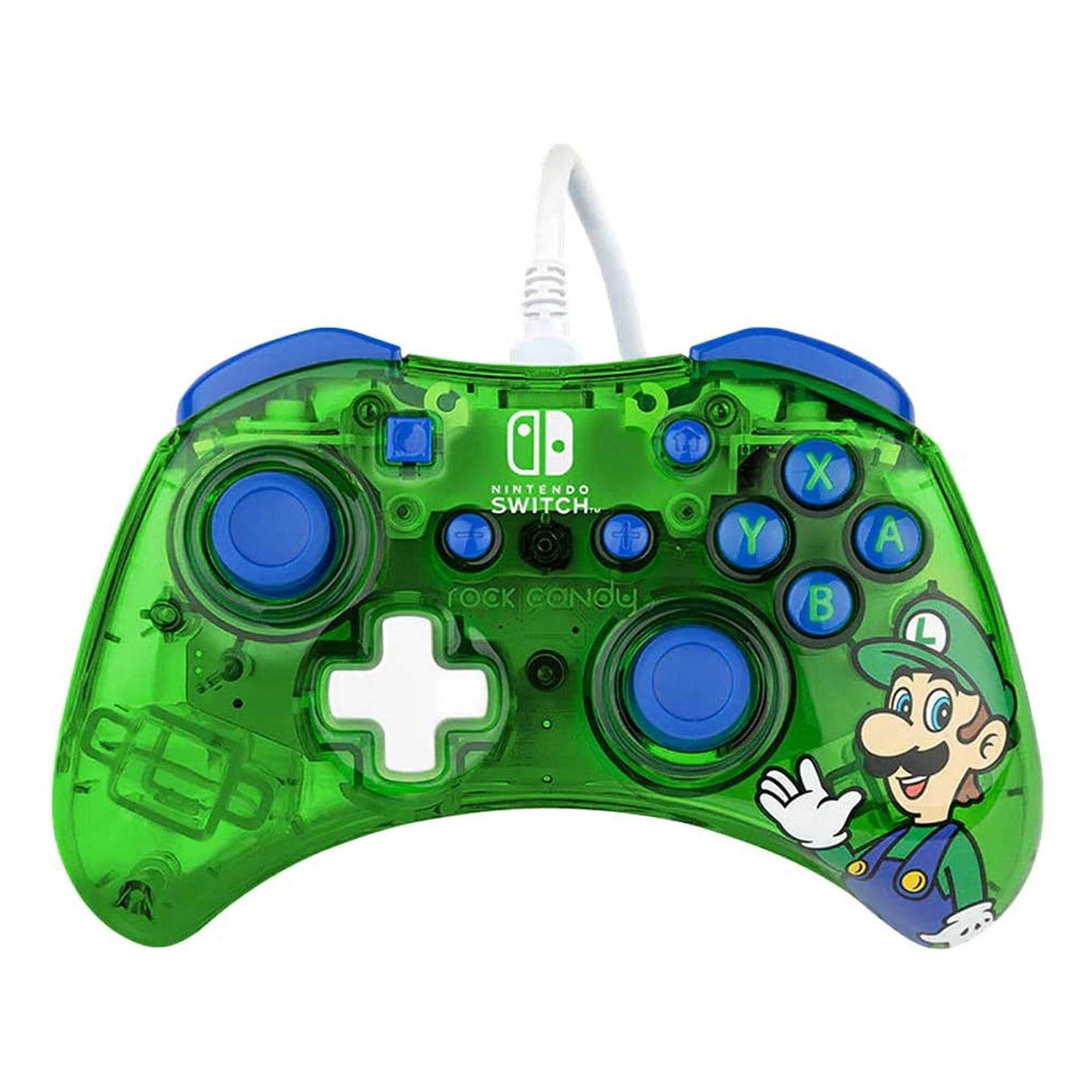 Pdp Gaming Rock Candy Wired Controller - Luigi Lime Nintendo Switch