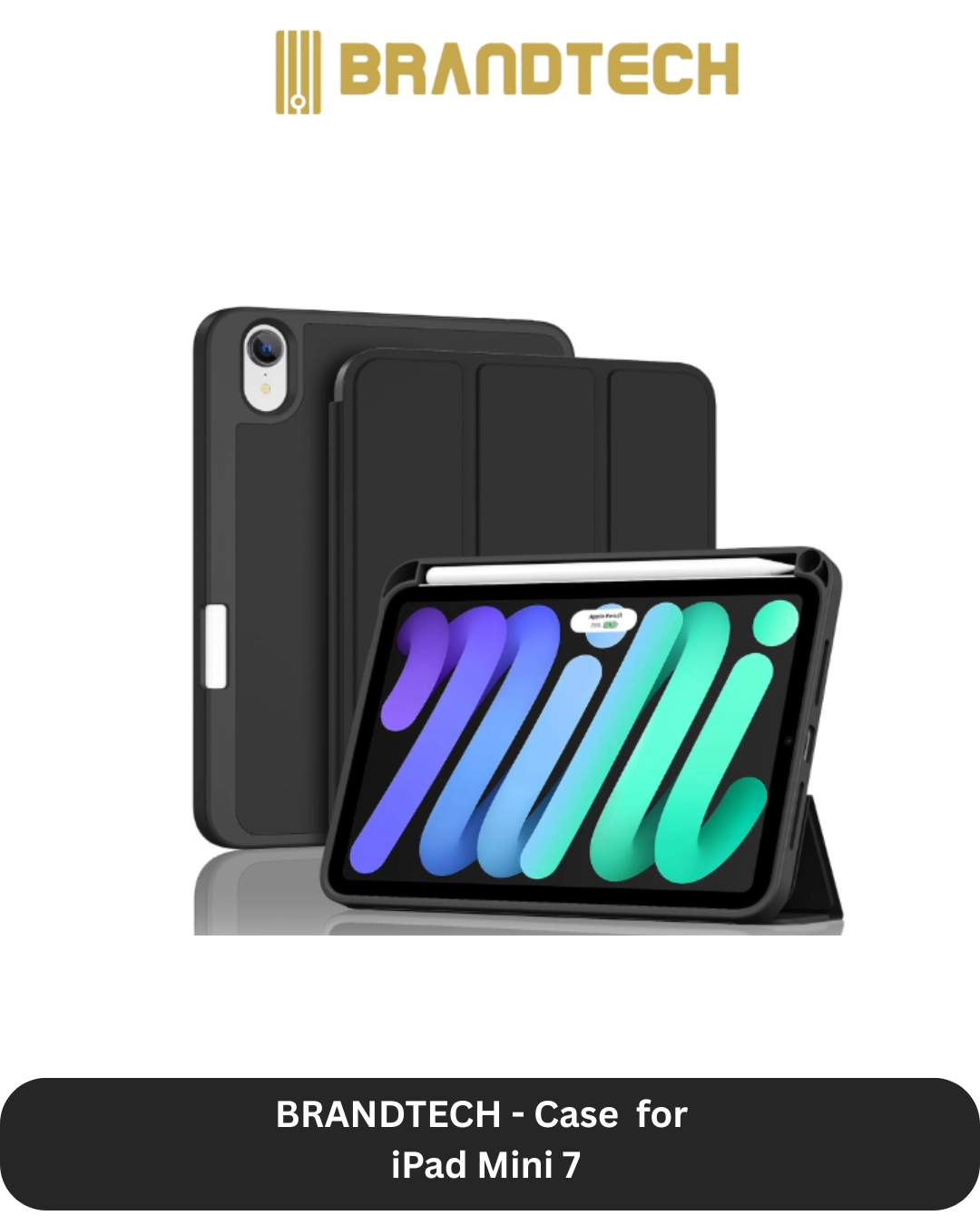 Brandtech Case with Screen Protector for iPad mini (7th generation)